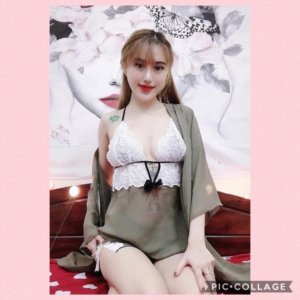 New Sheer Sexy Nightgown Kimono Robe Set​ - Picture 6 of 7